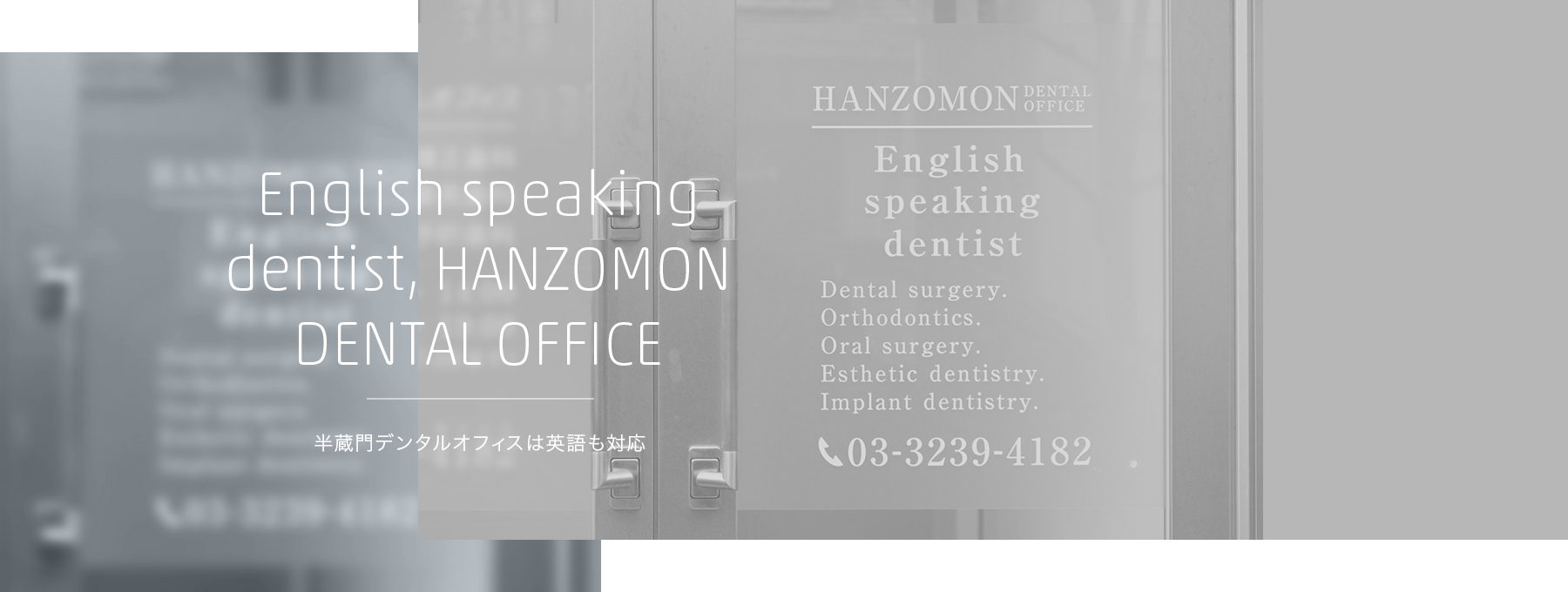 English speaking dentist,HANZOMON DENTAL OFFICE